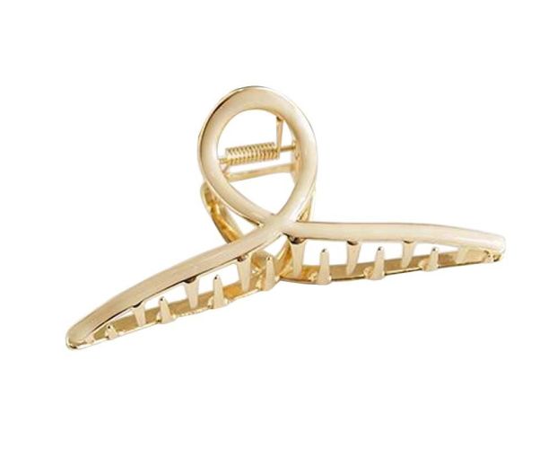 Hair Claw Clip, Elegant Metal Claw Clip, Large Jaw Clip Hair Clamp [F]