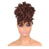 Afro Puff Drawstring Ponytail Synthetic Curly Hair Ponytail Extension Large Size Hair Bun Clip Hair Extensions,Dark Brown